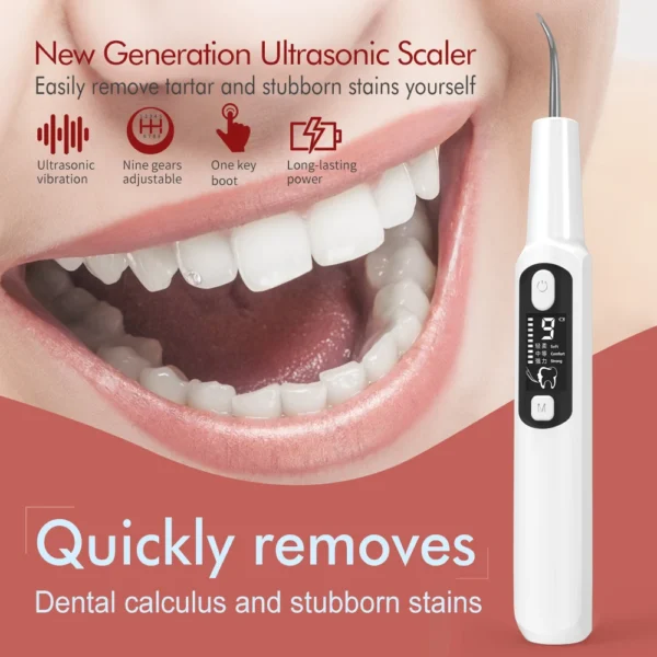Dental Calculus Removal Ultrasonic Dental Calculus Scaler Ultrasound Dental Tartar Remover Electic Sonic Tooth Cleaner - Image 6