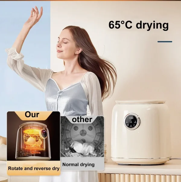 220V Home Washing Machine Multi-function Socks Underwear Baby Clothes Mini Auto Washing Drying Machine Fast Dehydration Machine - Image 6