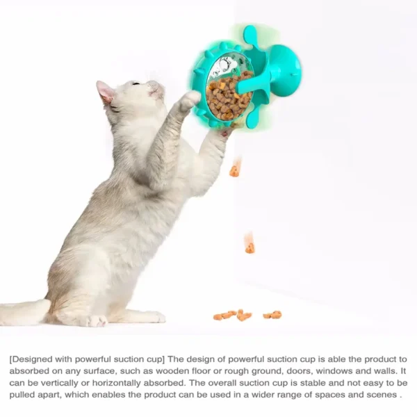 Interactive Treat Leaking Toy For Cat Small Dogs Slow Feeder Dispenser Puppy Funny Rotatable Wheel Improve IQ Kitten Accessories - Image 4