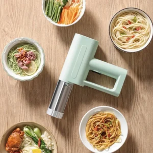 1500mAh Handheld Electric Noodle Gun Wireless Portable Auto Dough Pressing Machine 5 Molds Home Kitchen Noodle Machine 110V/220V