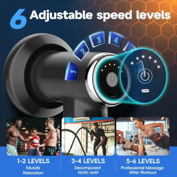 Vibration massage Protable body shaping Deep Muscle Relaxation Fitness Slimming health Anti Cellulite Fat Fascia gun equipment - Image 2