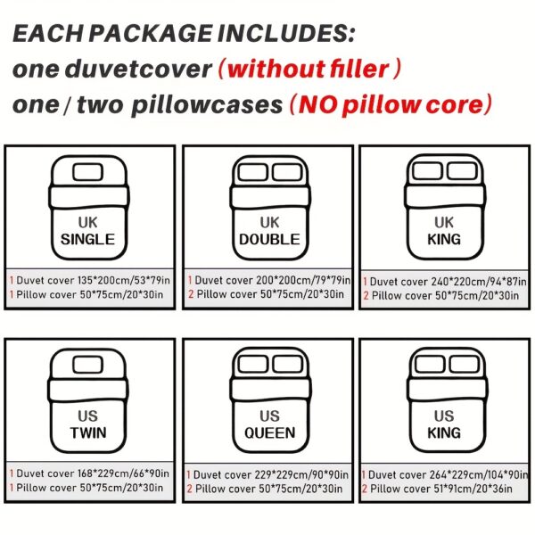 2pcs/3pcs Duvet Cover Set with Boho Grid Tufted Design for All Seasons, Comfortable Soft Comforter Cover Bedding Set for Bedroom - Image 4